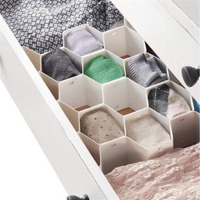 img 3 attached to 🗄️ Honeycomb Drawer Organizer by Whitmor