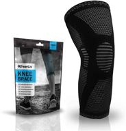 🏋️ top-rated powerlix knee compression sleeve for effective knee pain relief in men & women – ideal for running, basketball, weightlifting, gym, workouts, and sports logo