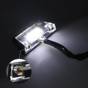 img 3 attached to Mini Tiny Lamp with 3 SMD LED Chips for Super Bright Motorcycle License Plate Light - Ideal for KTM, Suzuki, and Yamaha