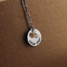 img 3 attached to BNQL Mantra Necklace Inspirational Positive