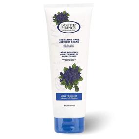 img 4 attached to 🌸 South of France Hydrating Hand Cream for Women - Moisturizing for Dry Cracked Skin with Shea Butter and Cocoa Butter, 8 oz Tube, Violet Bouquet Scented Lotion