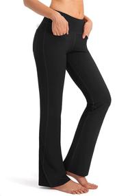 img 3 attached to 👖 G Gradual Women's High Waist Work Pants with 4 Pockets - Bootcut Yoga Pants for Women