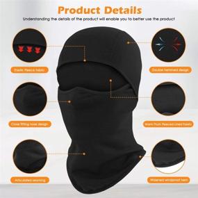 img 2 attached to ❄️ Winter Skiing Snowboarding Cycling Kids Balaclava – Cold Weather Windproof Tactical Face Mask