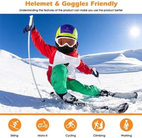 img 3 attached to ❄️ Winter Skiing Snowboarding Cycling Kids Balaclava – Cold Weather Windproof Tactical Face Mask