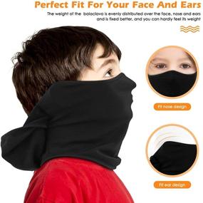 img 1 attached to ❄️ Winter Skiing Snowboarding Cycling Kids Balaclava – Cold Weather Windproof Tactical Face Mask