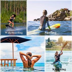 img 3 attached to 👙 ATTRACO Women's Swimwear with Sleeve Protection for Enhanced Sun Safety