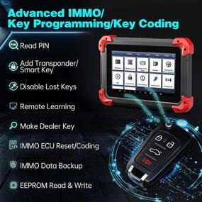 img 2 attached to 🔑 XTOOL X100 PAD Plus: 2021 Новейший автомобильный программатор ключей с диагностикой уровня OE, 23+ сервиса, прокачка ABS, сброс масла, программирование дроссельной заслонки, инжекторов, пневмоподвеска, 2 года бесплатного обновления.