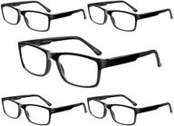 👓 videbla 5-pack computer reading glasses: stylish blue light blocking readers for effective eye protection and comfort logo