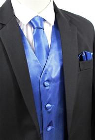 img 2 attached to 👔 Stylish JAIFEI Satin Men Wedding Vest - Perfect Men's Accessories in Ties, Cummerbunds & Pocket Squares