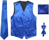 👔 stylish jaifei satin men wedding vest - perfect men's accessories in ties, cummerbunds & pocket squares logo