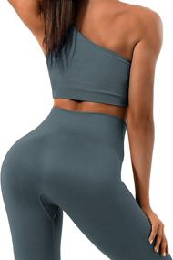 img 3 attached to 🏋️ Women's 2 Piece Workout Sets: Sportneer Ribbed Seamless Gym Yoga Set for Perfect Matching