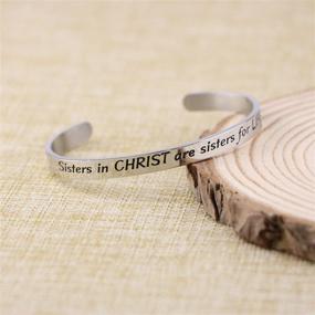 img 3 attached to 🌟 Joycuff Women's Inspirational Cuff Bracelet - Quote Jewelry for Friends: A Meaningful Gift during Difficult Times