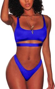 img 3 attached to FAFOFA Swimsuit Cutout Underboob Cropped