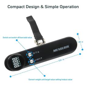 img 2 attached to 🧳 Measurik Digital Suitcase Luggage Scale: Your Perfect Travel Companion for Effortless Packing and Stress-free Flying