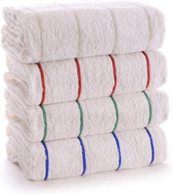 img 3 attached to 🏖️ Set of 4 Turkish Cotton Extra Large Pool-Beach Towels - Luxury Hotel Towels, Variety Pack