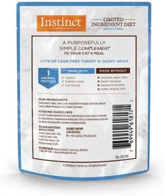 img 3 attached to 🦃 Nature's Variety Instinct Limited Ingredient Diet Grain Free Real Turkey Wet Cat Food Topper (Case of 24)