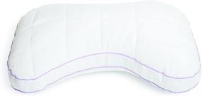 img 4 attached to 🌙 Glideaway Quest Memory Foam Pillow - Stay Cool Fabric - Enhanced Head and Neck Support - Queen Size