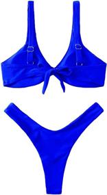 img 3 attached to 👙 Verdusa Womens Twist Bikini Swimsuit: Stylish Swimwear and Cover Ups for Women