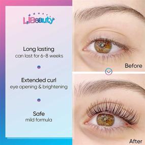 img 3 attached to 🔥 Libeauty Eyelash Perm and Tint Kit - Long Lasting Curl and Professional Results for Salons & Home DIY - Lasts 6-8 Weeks - Black