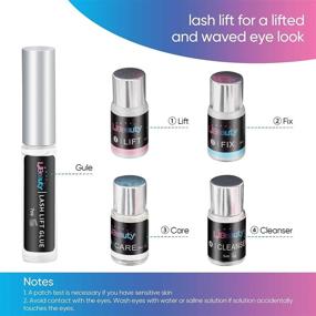 img 1 attached to 🔥 Libeauty Eyelash Perm and Tint Kit - Long Lasting Curl and Professional Results for Salons & Home DIY - Lasts 6-8 Weeks - Black