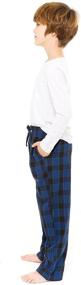 img 2 attached to 👖 Cotton Plaid Check XXL Blue Boys' Clothing Pants - NNBLP SB010
