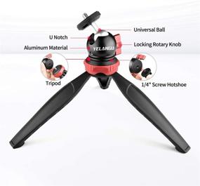 img 3 attached to 📷 Pro Ball Head Kit: 360 Degree Rotatable Metal Tripod Head with Tripod and Hotshoe, Ideal for DSLR Camera, Camcorder, Monopod, Slider, LED Light Stand – Max. Load 11lbs