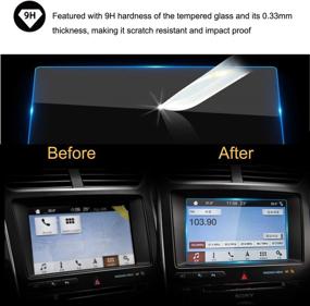 img 2 attached to 🚗 HeyMoly Car Navigation Display Protector Compatible with 2013-2021 Ford Tempered Glass Screen Protector 8 inch, F-150 F250 F350 F450 Sync2 Sync3 Escape Expedition Everest EcoSport Fusion Focus RS - 9H Protection