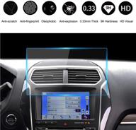 🚗 heymoly car navigation display protector compatible with 2013-2021 ford tempered glass screen protector 8 inch, f-150 f250 f350 f450 sync2 sync3 escape expedition everest ecosport fusion focus rs - 9h protection logo