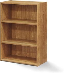 img 4 attached to Furinno 17060HO Bookcase Shelf Highland