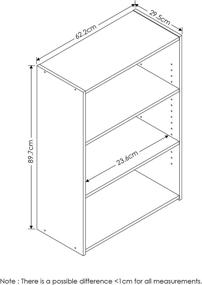 img 3 attached to Furinno 17060HO Bookcase Shelf Highland