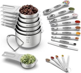 img 4 attached to Measuring Magnetic Wildone Stainless Stackable Kitchen & Dining