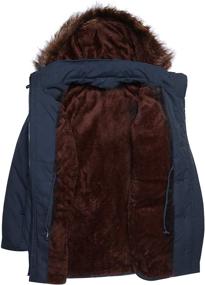 img 3 attached to Yhlovg Women's Military Hooded Winter Parkas with Faux Fur Lining – Long Coats for Warmth