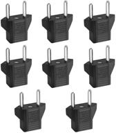 💡 convenient inovat 8 pcs american usa to european outlet plug adapter - effortlessly adapt to european power outlets! logo