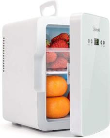 img 4 attached to 🧊 AstroAI 6L/8-Can Skincare Fridge for Bedroom - Upgraded Temperature Control Panel - AC/DC Thermoelectric Portable Cooler & Warmer - Christmas Gift, Skin Care, Foods, Medications - ETL Listed (White)