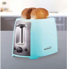 img 1 attached to Review: Brentwood TS-292BL Cool Touch 2-Slice Toaster - Blue (Wide Slots)