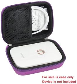 img 3 attached to Hermitshell Hard EVA Travel Case For HP Sprocket Portable Photo Printer (Purple)