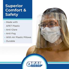 img 1 attached to Oral Choice Plastic Face Shield Occupational Health & Safety Products