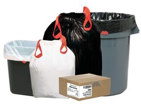 img 1 attached to 🗑️ Webster 1DTL150 Hexene Resin Draw'n Tie Heavy Duty Waste Can Liner, 1.2 Mil, Flat Seal, 38" x 33.5", Individually Folded Dispensing Bag, Black 150-Pack