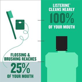 img 3 attached to 🌬️ Freshburst Listerine Antiseptic Mouthwash – Oral Care Formula Kills 99% of Bad Breath Germs & Combats Plaque & Gingivitis, ADA Accepted, Spearmint Flavor, 1 L