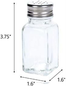 img 3 attached to 🧂 Versatile and Stylish Tebery Clear Glass Salt and Pepper Shakers - Set of 16