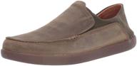 👞 men's lisbon loafer shoes by clarks - leather and textile blend logo