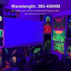 img 1 attached to 🎉 Onforu 2 Pack 30W LED Black Lights: Waterproof Blacklight Flood Lights for Dance Party, Stage Lighting, and More