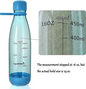 img 3 attached to 🍶 Bonison Sports Bottle 23 oz: BPA Free, Leak Proof, Eco-Friendly & Soft Handle. (Green + Blue, Valued 2 Pack)