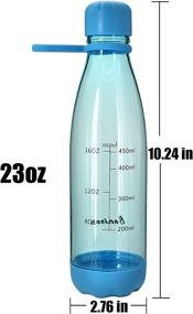 img 1 attached to 🍶 Bonison Sports Bottle 23 oz: BPA Free, Leak Proof, Eco-Friendly & Soft Handle. (Green + Blue, Valued 2 Pack)