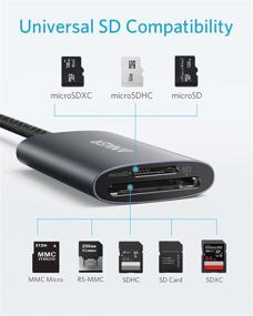 img 2 attached to 📸 Anker USB-C SD 4.0 Card Reader: PowerExpand+ 2-in-1 Memory Card Reader