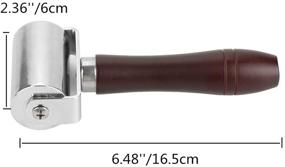 img 3 attached to 🔨 Leather Press Edge Roller - Wooden Handle with Carbon Steel Rolling Craft Tool (2.36''/60mm)