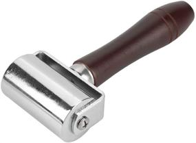 img 4 attached to 🔨 Leather Press Edge Roller - Wooden Handle with Carbon Steel Rolling Craft Tool (2.36''/60mm)