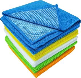 img 4 attached to 598501 Microfiber Mesh Scrubbing Cloths