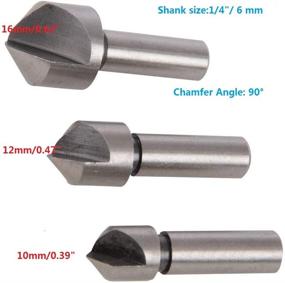 img 3 attached to 🛠️ Driak Countersink Chamfer Cutter with Degree Measurement