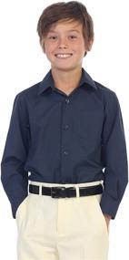 img 3 attached to 👔 Black Gioberti Sleeve Dress Shirt - Boys' Tops, Tees & Shirts